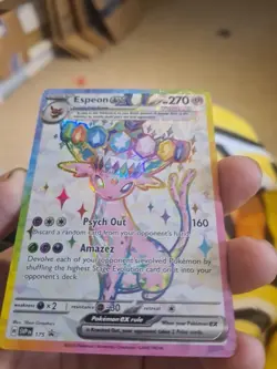 Pokemon TCG Espeon Ex SVP 175 Black Star Promo Prismatic Figure Collection - Image 2