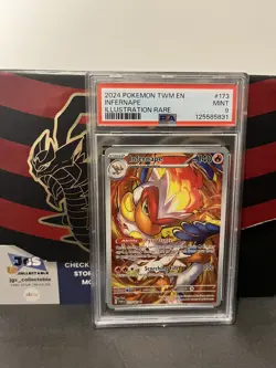 Pokemon TCG Infernape Twilight Masquerade Illustration Rare #173/167 PSA 9 Mint - Image 1