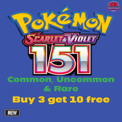 Pokemon 151 Common/Uncommon/Rare Near Mint Card Singles - Image 1