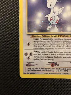 Pokemon Togetic Neo Genesis 16/111 Holo Rare Vintage Card WOTC (Heavy Play) - Image 4