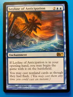 MTG 1x Leyline of Anticipation # 61 Core Set 2011 M11 Magic the Gathering x1 NM - Image 1