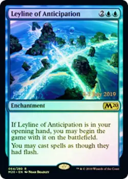 1x Leyline of Anticipation - Foil - Prerelease Promo Light Play MTG Magic - Kid - Image 1