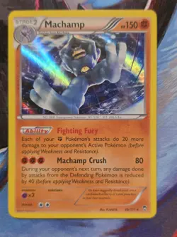 Machamp 46/111 XY Furious Fists Holo Rare Pokemon Card - Image 1