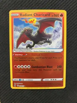 Radiant Charizard 020/159 Holo Rare Pokemon Card - Sw&Sh Crown Zenith Set - NM - Image 1