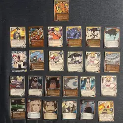 Naruto TCG Card Lot 450+ Cards Total Holo Common Uncommon Rare Foils Mix Lot. - Image 2