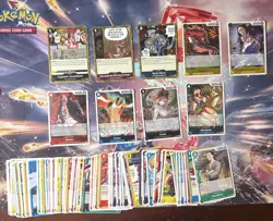 One Piece TCG OP12 Legacy of the Master Rare Card Lot NM 9 Cards + Bulk - Image 1