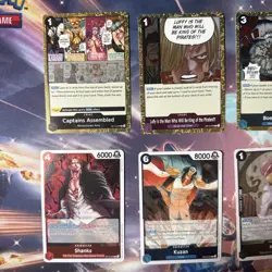 One Piece TCG OP12 Legacy of the Master Rare Card Lot NM 9 Cards + Bulk - Image 2