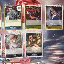 One Piece TCG OP12 Legacy of the Master Rare Card Lot NM 9 Cards + Bulk - Image 3