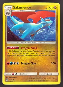 2018 Pokemon Gaming Sun & Moon Celestial Storm Salamence Promos #106/168 Holo - Image 1