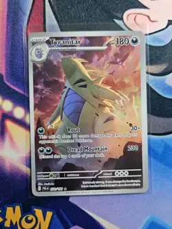 Tyranitar 222/193 Sv02: Paldea Evolved Illustration Rare Holo TCG Card - Image 1