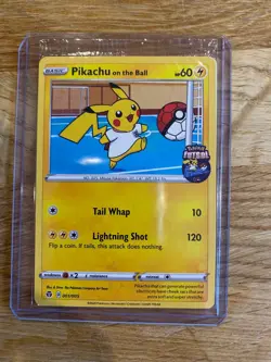 Pokemon Pikachu On The Ball UK Exclusive Futsal 001/005 Promo Card New Sealed - Image 1