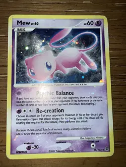 Mew Lv. 40 Holo 15/132 Secret Wonders Pokemon Card MP - Image 1