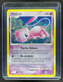 2007 Pokemon Diamond & Pearl Secret Wonders Mew Reverse Holo #15/132 - Image 1