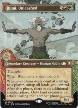 MTG Bumi, Unleashed (Showcase) (348) | NM | Avatar: The Last Airbender {TLA} - Image 1
