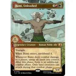 Bumi, Unleashed (showcase) M/NM Magic MTG Avatar: The Last Airbender - Image 1