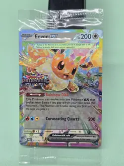 Eevee ex 075/131 Sealed Stamped Promo Card Prismatic Evolutions Pokemon TCG - Image 1