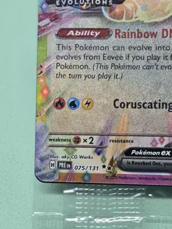 Eevee ex 075/131 Sealed Stamped Promo Card Prismatic Evolutions Pokemon TCG - Image 3
