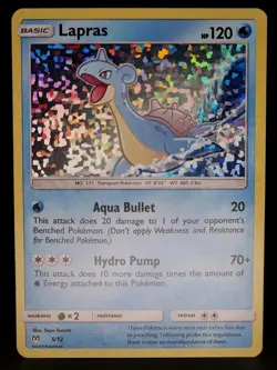 Pokemon TCG Lapras McDonald's 2019 Promos Holo Card 5/12 - Image 1