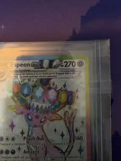 Pokemon TCG Espeon EX Prismatic 175 Black Star Promo Full Art - Image 3