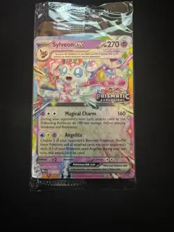 Sylveon ex 041/131 Stamped Prismatic Evolutions Surprise Box Promo SEALED - Image 1
