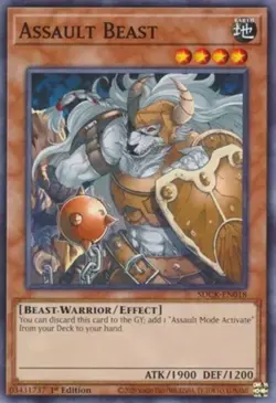 Assault Beast - SDCK-EN018 - Common - 1st Edition - Lightly Played - Image 1