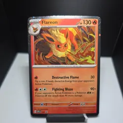Pokemon Scarlet & Violet Black Star Promo - Flareon SVP 167 Cosmos Holo - Image 1
