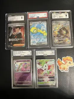 Pokemon Tcg Graded Card Lot Of 5 PSA/Cgc/ Slabs Grade 9 Slabs Mostly & More - Image 1