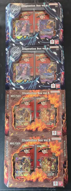 (Lot of 4) ONE PIECE Illustration Box Vol 5 And 6 - New SEALED PRB-02 OP-13 - Image 1