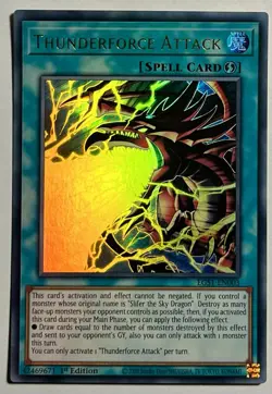 Thunderforce Attack EGS1-EN003 (NM) Ultra Rare 1st Edition Yu-Gi-Oh! TCG Card - Image 1