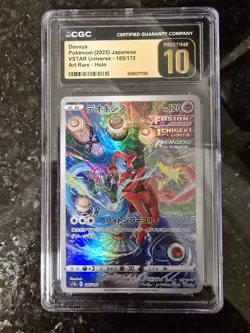 CGC 10 PRISTINE Japanese Pokemon 2022 Deoxys 185/172 S12a VSTAR Universe - Image 1