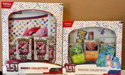 Pokemon TCG Scarlet & Violet 151 Binder and Poster Collection Box Set Lot - New - Image 1