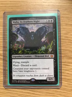 Maha, Its Feathers Night Bloomburrow Promo Mtg Mythic NM - Image 1