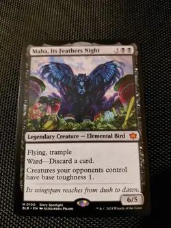 MTG - 1x Maha, Its Feathers Night - Bloomurrow - Mythic - M/NM - Image 1