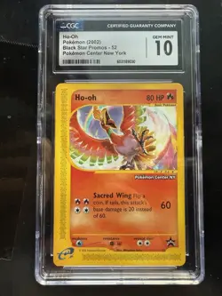 Pokemon League Promo Black Star #52 Ho-Oh Pokemon Center Ny Stamp CGC 10 - Image 1