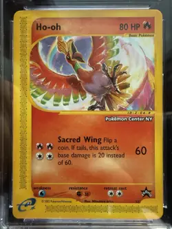 Pokemon League Promo Black Star #52 Ho-Oh Pokemon Center Ny Stamp CGC 10 - Image 2