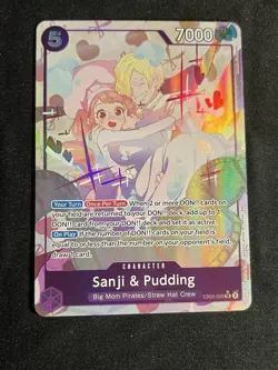 Sanji and Pudding SR EB02-035 Alt Art Anime 25th Collect One Piece ENGLISH NM - Image 2