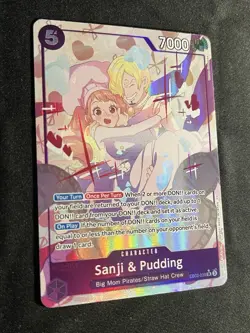 Sanji and Pudding SR EB02-035 Alt Art Anime 25th Collect One Piece ENGLISH NM - Image 3