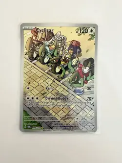 Pokemon TCG Cyclizar 215/182 Paradox Rift Illustration Rare Card NM Condition - Image 1