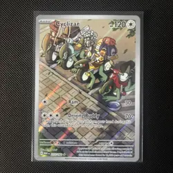 Pokemon TCG Cyclizar 215/182 Paradox Rift Illustration Rare Card NM Condition - Image 1