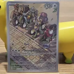 Pokemon TCG Cyclizar 215/182 Paradox Rift Illustration Rare Card NM Condition - Image 1
