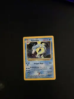 Gyarados 6/102 Holo Rare Base Set Pokemon Card WOTC - Image 1