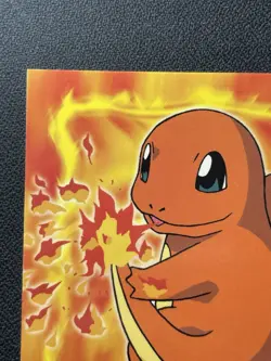 Charmander #04 Topps Black Logo E4 of 12 1999 Non Holo Pokemon Card LP - Image 2