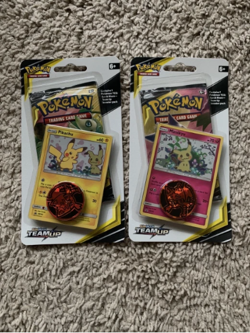 2x Sealed TEAM UP Blister Packs (Pikachu SM162 + Mimikyu SM163) Pokemon Cards - Image 3