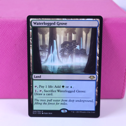 MTG Magic the Gathering Waterlogged Grove (249/404) Modern Horizons LP - Image 1