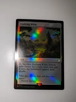 MTG - Evolving Wilds (Foil) - Fallout (PIP) NM/M Condition - Image 1
