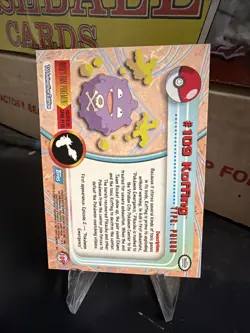 Koffing #109 Topps Pokemon Series 2 Non Foil Blue Logo 1999-NM!! - Image 2