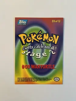 Topps Pokemon - 1999 Wartortle #E8 of 12 - Image 2