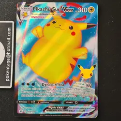 ITA Pikachu Surf Vmax 009/025 Gran Festa MINT Pokemon Full art 25th Anniversario - Image 2