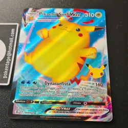 ITA Pikachu Surf Vmax 009/025 Gran Festa MINT Pokemon Full art 25th Anniversario - Image 3