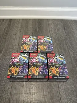 5x Pokemon Paldean Fates Booster Bundles Factory Sealed - Image 1